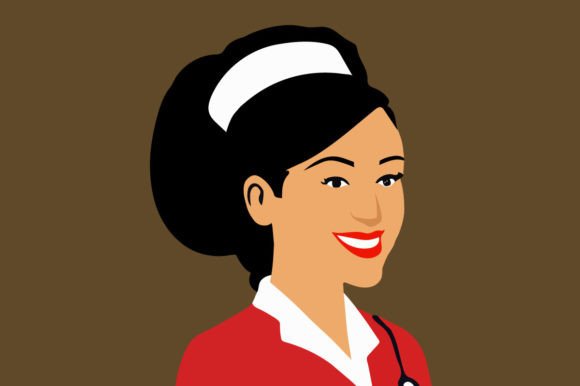 Creative Vector Avatar Art Nurse: Graphics Freebies