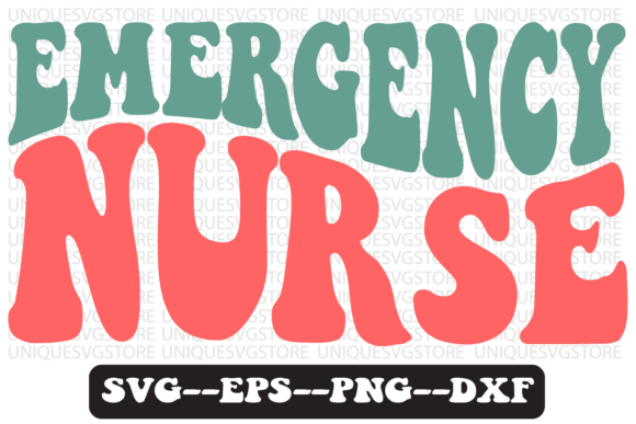 Emergency Nurse Retro Graphics & T-Shirt Designs