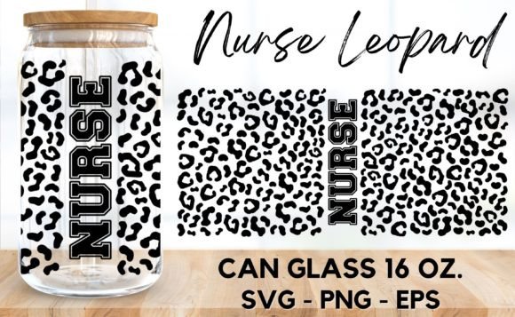 Nurse Leopard SVG: Graphics & Print Templates