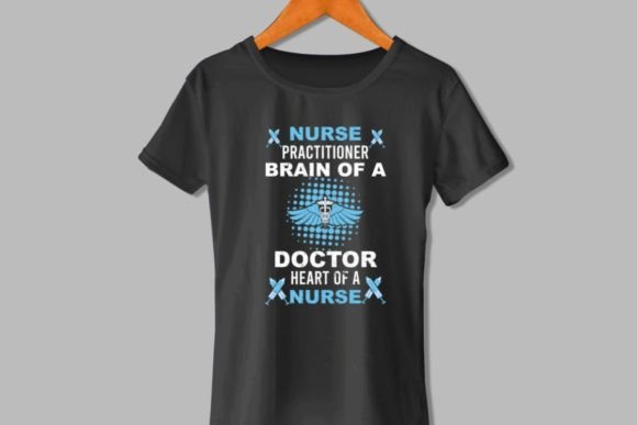 Nurse Practitioner Brain Graphics for T-Shirt Designs