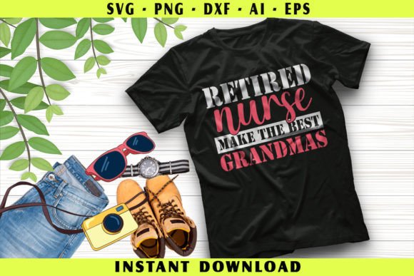 Retired Nurse Graphics for T-Shirt Designs